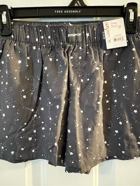 JoySpun Navy Star-Print Sleep Shorts